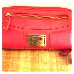 Nicole by Nicole Miller Red Leather Wallet